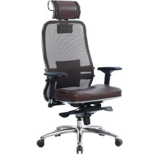 кресло для руководителя цвет темно-коричневый